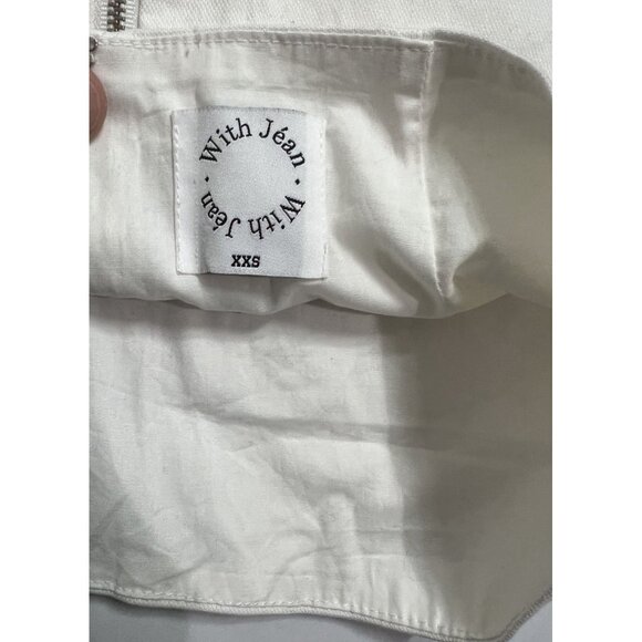 With Jean Ambrose Mini Skirt in White - Picture 4 of 4